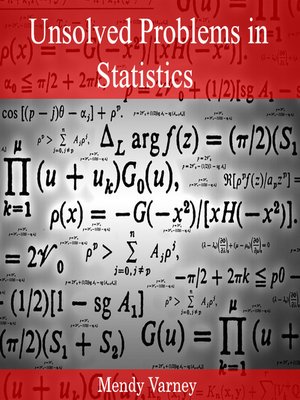 cover image of Unsolved Problems in Statistics
